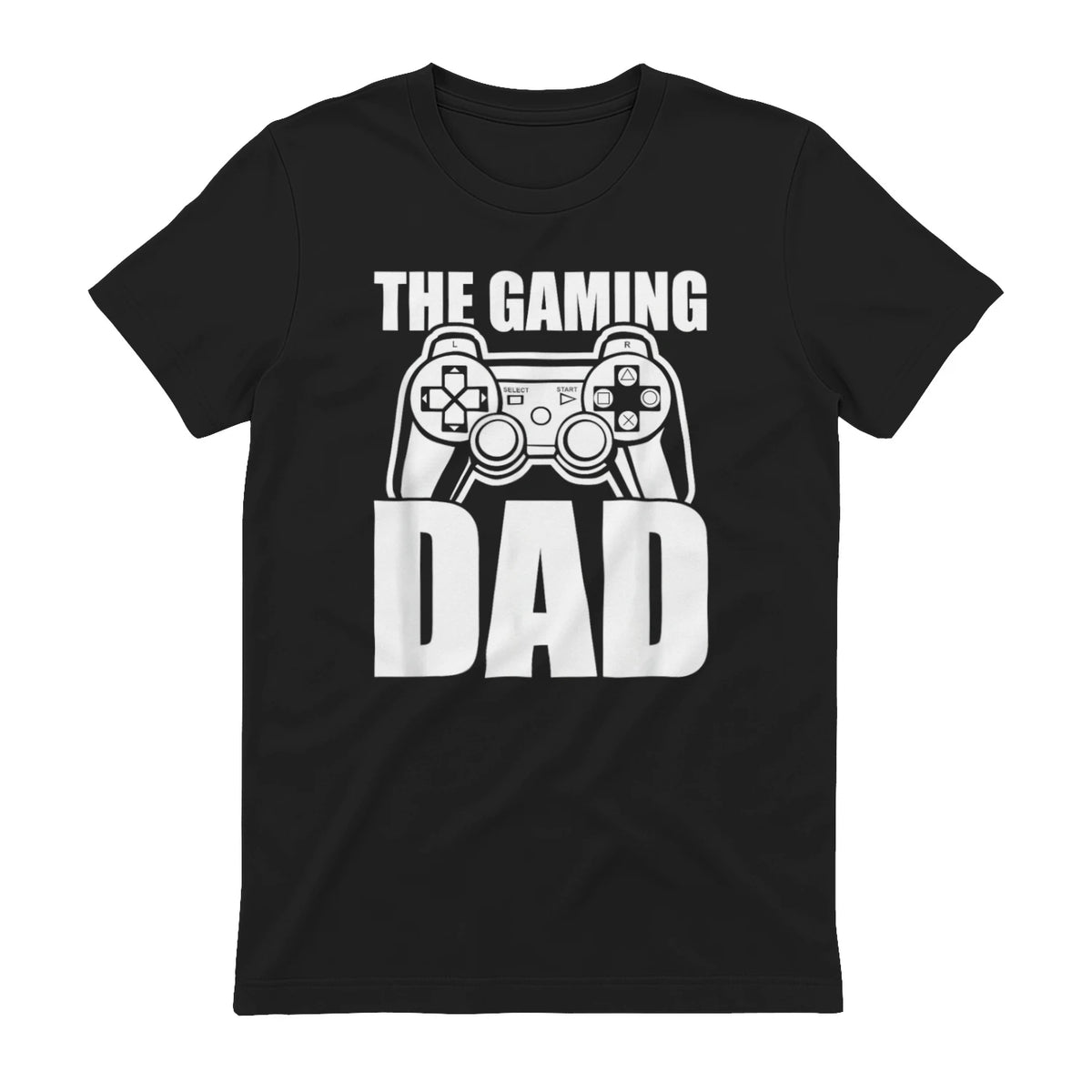 The Gaming Dad Game Controller Spruch Geschenkidee Vatertag T-Shirt in Black - back view