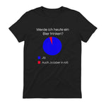 Lustiges Bier Shirt I Alkohol Trinken Party Fest Wein in Black - back view