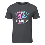 Gender Reveal Daddy dad in Charcoal - front view