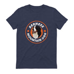Bouvier bernois Love - Rétro amoureux des chiens in Heather Navy - back view