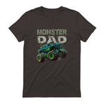 Monster Truck Dad T-Shirt in Dark Chocolate - back view