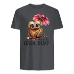 Ich Mag Halt Eulen, Okay Lustiger Eule Spruch Owl Eulen in Charcoal - back view