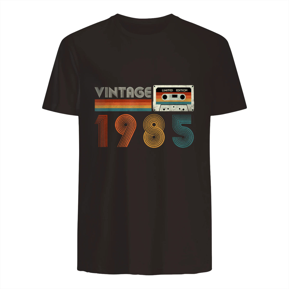 Cassette rétro Vintage 1985 en édition limitée Birthday 39 in Dark Chocolate - back view