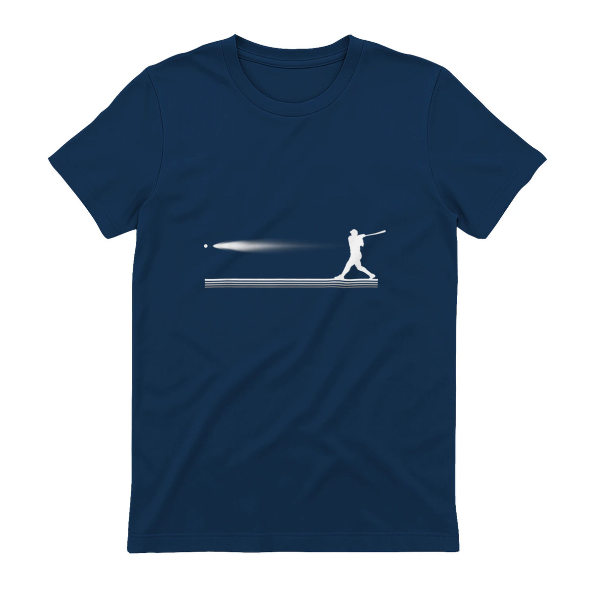 Baseball Apparel - Baseball T-Shirt in Navy - back view