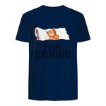 Süße Katzen & Haustier Geschenkideen Offizielles Schlafshirt Katze Schlafanzug Katzen in Navy - back view