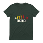 Akita Inu Evolution Chien Japon in Forest Green - back view