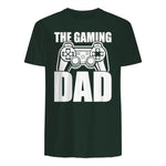 The Gaming Dad Game Controller Spruch Geschenkidee Vatertag T-Shirt in Forest Green - back view