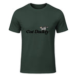 Chat Daddy drôle chat papa drôle chat papa humour fête des pères père in Forest Green - front view