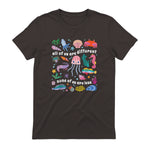 All of Us are Different None of Us are Less Autism Awareness in Dark Chocolate - back view