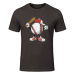 Baseball Boy T-Shirt in Dark Chocolate - front view