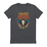 Lynyrd Skynyrd - Americana Steer Skull T-Shirt in Charcoal - back view