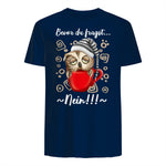 Bevor Du Fragst.. Nein! Lustiger Eule Spruch Night-Owl Eulen in Navy - back view