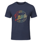 Bester Papa Der Welt Vatertagsgeschenk in Heather Navy - front view