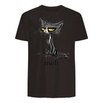 Funny Meh Cat Gift for Cat Lovers in Dark Chocolate - back view