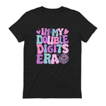 In My Double Digits Era Tenth Birthday Girl T-Shirt in Black - back view