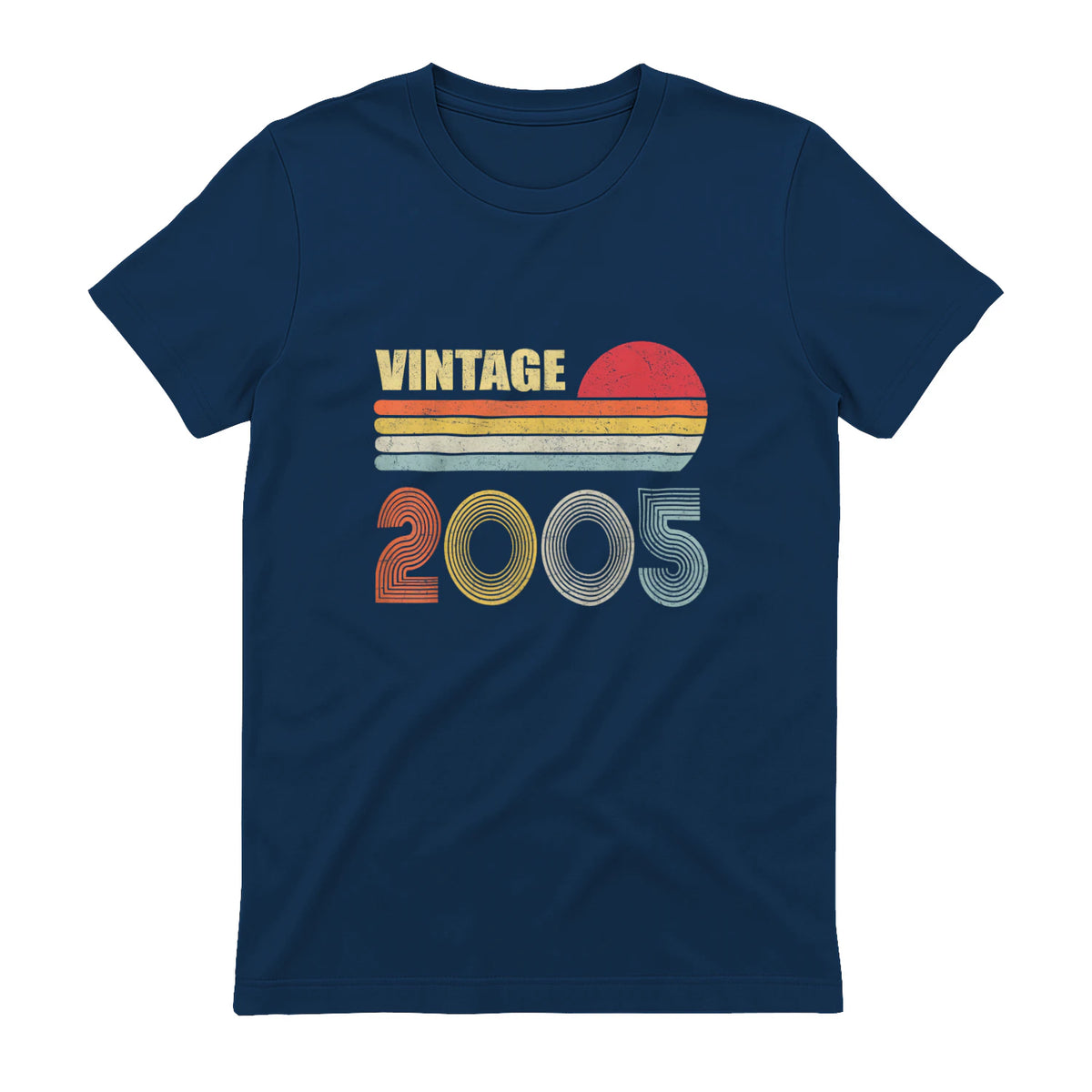 Vintage Nineteenth Birthday T-Shirt in Navy - back view