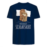 Offizielles Schlafshirt Otter Schlafanzug Seeotter in Navy - back view