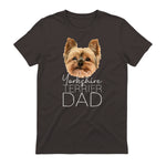Dog Dad Yorkshire Terrier – Chien Papa in Dark Chocolate - back view