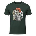 Darts Squelettspieler - Darts Champions Teamoutfit Costume de fléchettes in Forest Green - front view