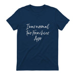 French Bulldog Owner Gift I Was Normal Two Frenchies Ago in Navy - back view
