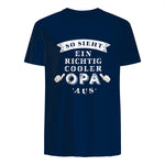 So Sieht EIN richtig Cooler Opa aus Großvater in Navy - back view