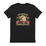 American Flag Anniversary T-Shirt in Black - back view
