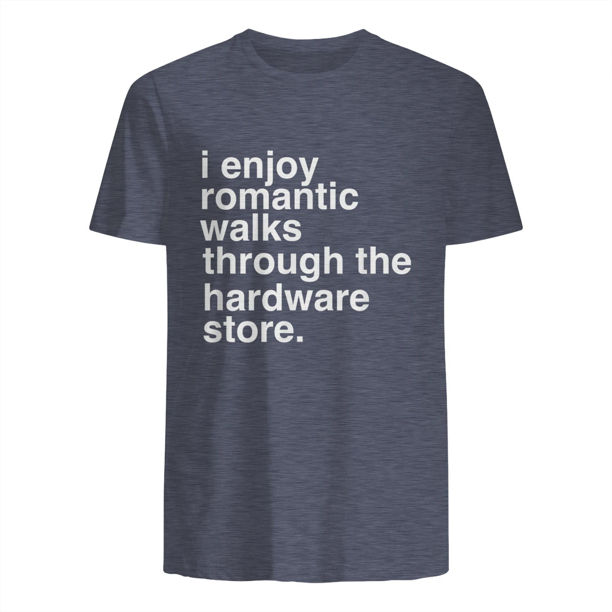 Funny Dad Handyman Hardware Store Tools Gift in Heather Navy - back view