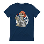 Darts Squelettspieler - Darts Champions Teamoutfit Costume de fléchettes in Navy - back view