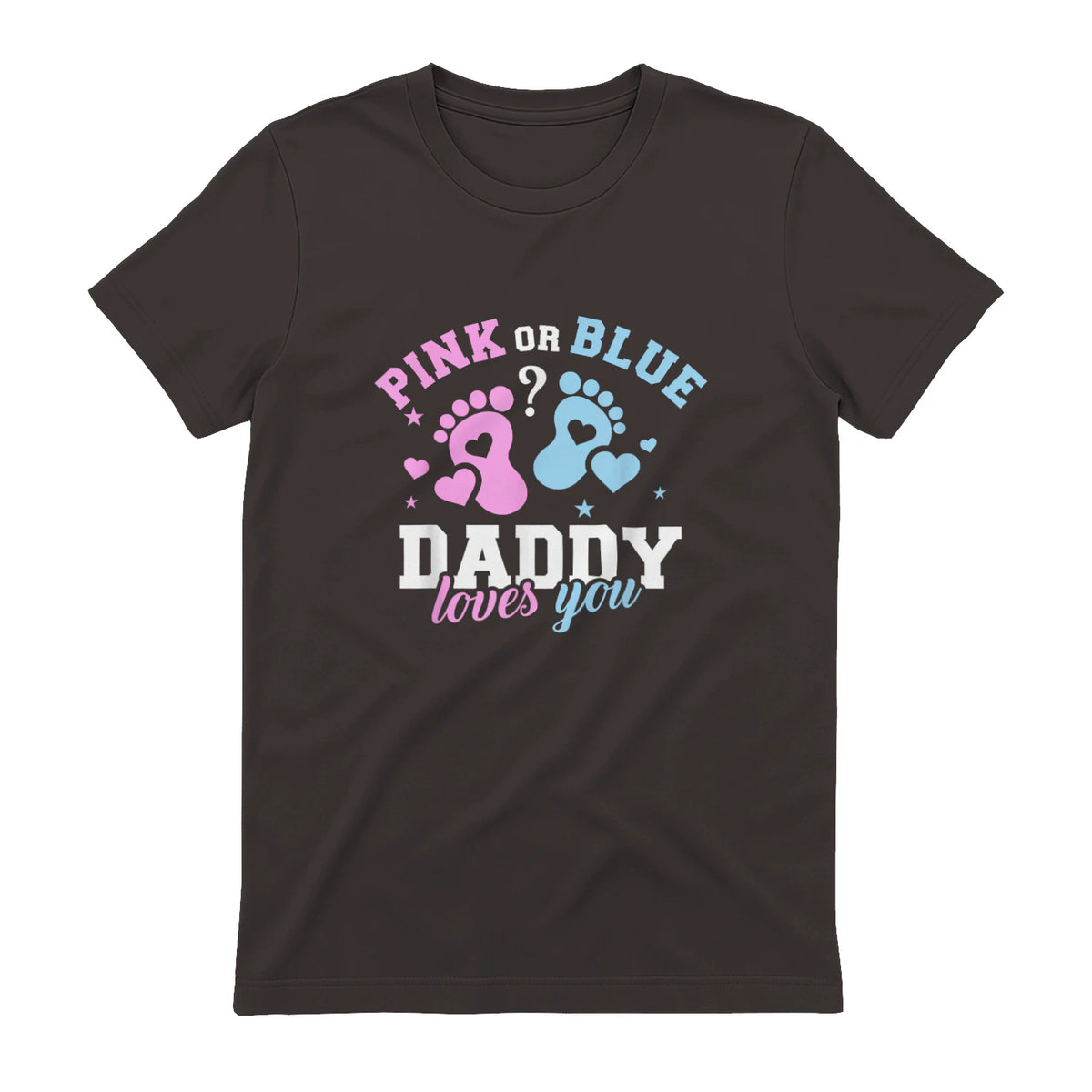 Gender Reveal Daddy dad in Dark Chocolate - back view