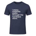 Funny Dad Handyman Hardware Store Tools Gift in Heather Navy - front view