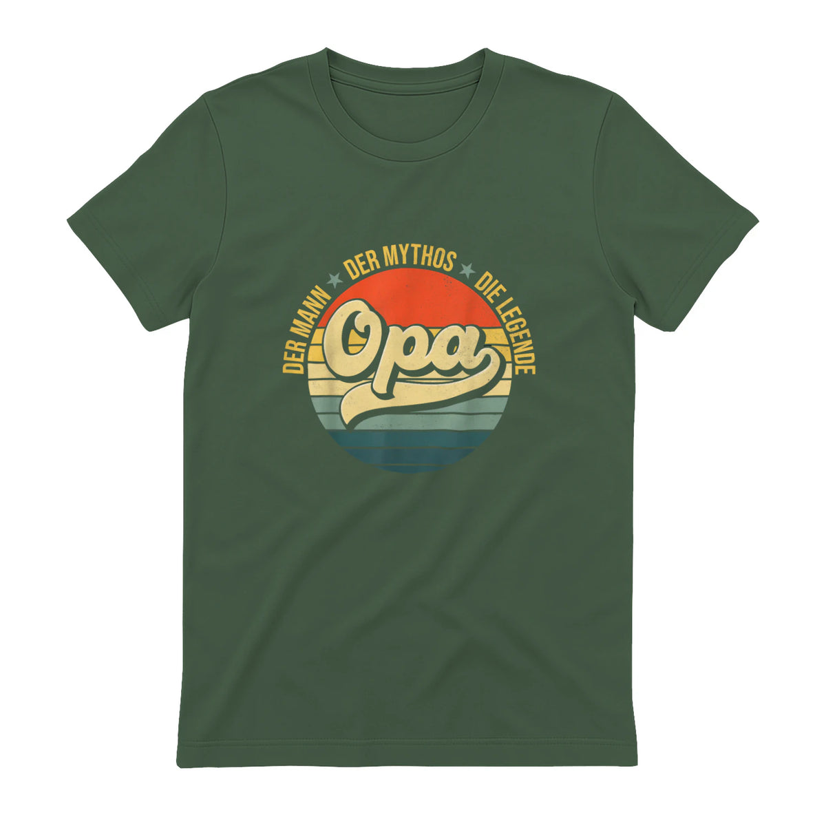 Opa Geschenke Lustig Großvater Geschenkidee Spruch Opa in Military Green - back view