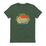 Opa Geschenke Lustig Großvater Geschenkidee Spruch Opa in Military Green - back view