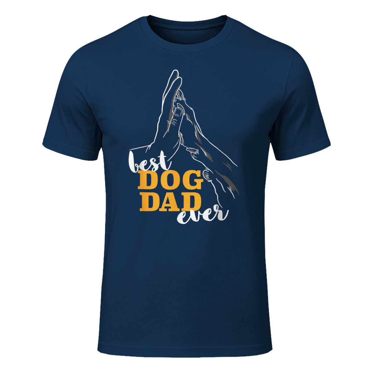 Best Dog Dad Ever Le meilleur papa chien du monde - Chiens in Navy - front view