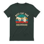 Best Cat Dad Ever - Meilleur chat papa jamais chat in Forest Green - back view