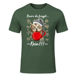 Bevor Du Fragst.. Nein! Lustiger Eule Spruch Night-Owl Eulen in Military Green - front view