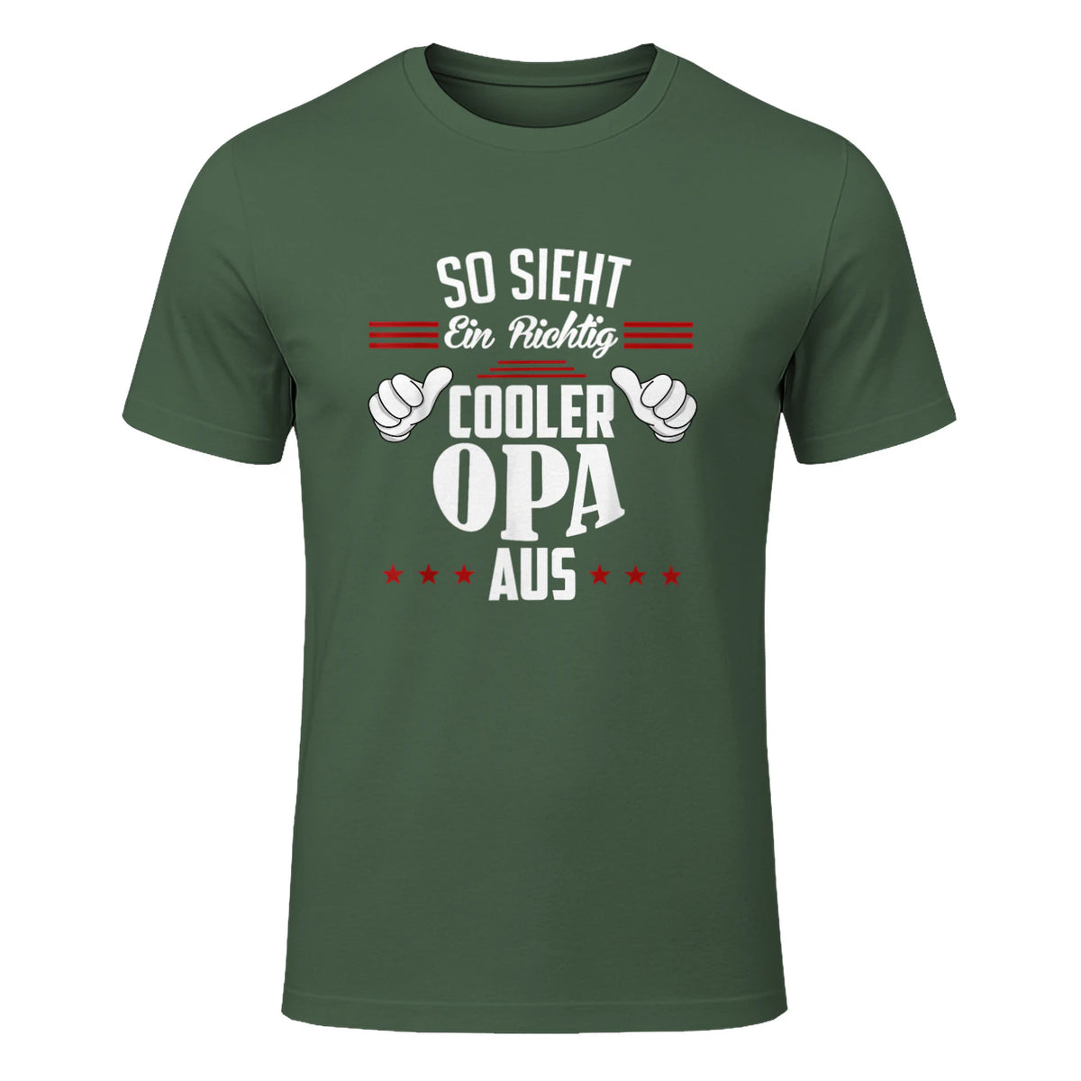 Opa SAGT So Sieht EIN richtig Cooler Opa aus Großvater in Military Green - front view