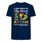 A Big Piece of My Heart Has Autism and He's My Grandson in Navy - back view