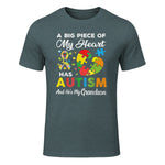 A Big Piece of My Heart Has Autism and He's My Grandson in Dark Heather - front view