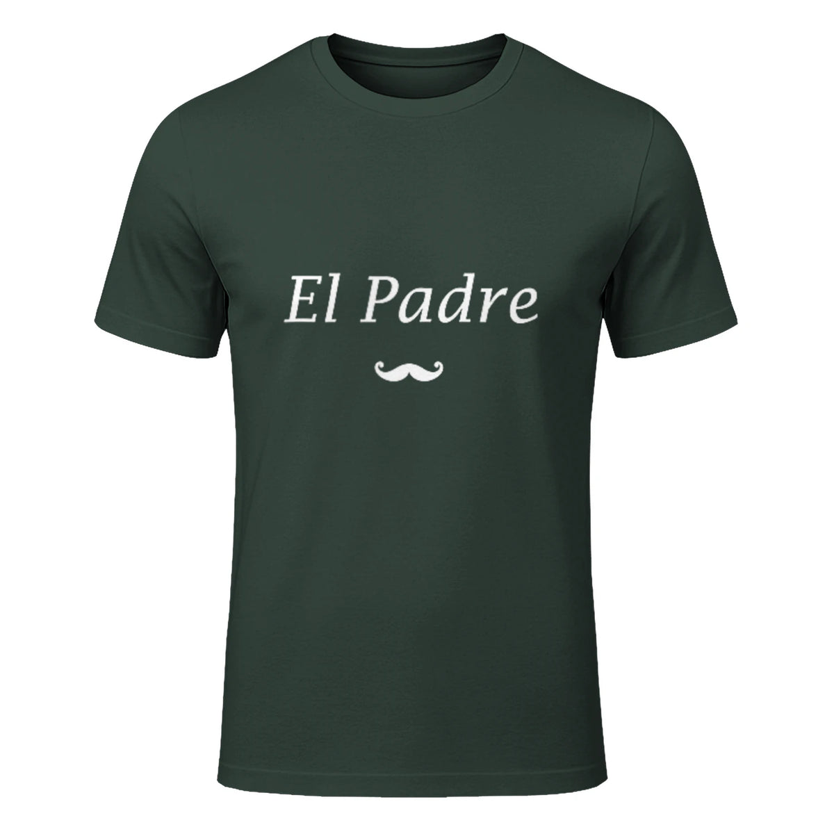 Amour Humour fête des père Super Papa EL Padre in Forest Green - front view