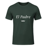 Amour Humour fête des père Super Papa EL Padre in Forest Green - front view