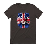 Union Jack UK Flag Lion Face Great Britain Union Jack Flag in Dark Chocolate - back view