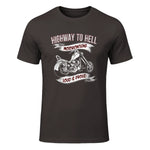 Highway to Hell Motorradfahrer Biker Motorrad Männer in Dark Chocolate - front view