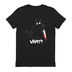 Chat Noir meurtrier drôle avec Couteau - Chat Noir Quoi in Black - back view