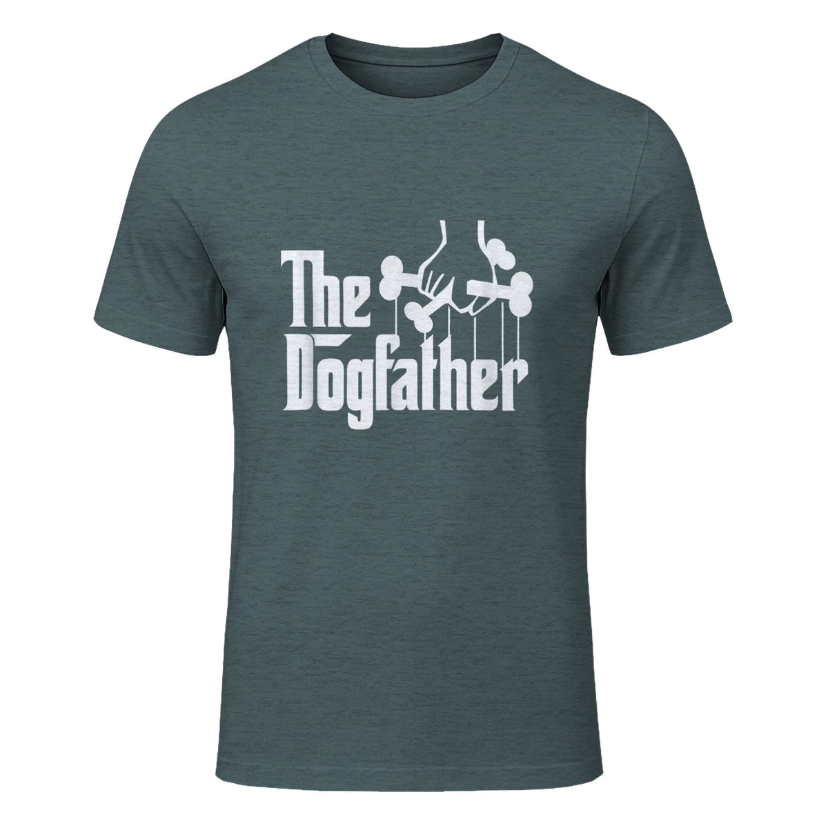 The Dogfather Dog Dad Dog Lover in Dark Heather - front view