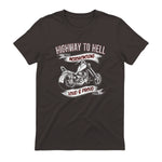 Highway to Hell Motorradfahrer Biker Motorrad Männer in Dark Chocolate - back view