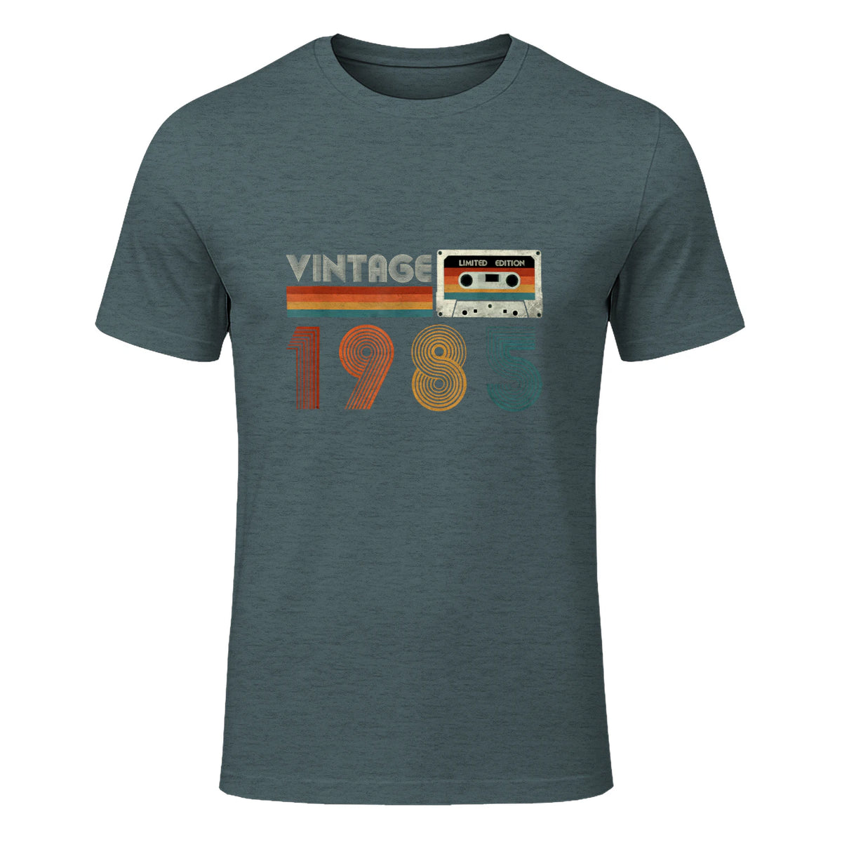 Cassette rétro Vintage 1985 en édition limitée Birthday 39 in Dark Heather - front view