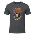 Lynyrd Skynyrd - Americana Steer Skull T-Shirt in Charcoal - front view