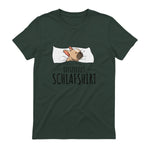 Süße Französische Bulldoggen Geschenke Offizielles Schlafshirt Schlafanzug Französische Bulldogge , Weiß, S, Kurz in Forest Green - back view