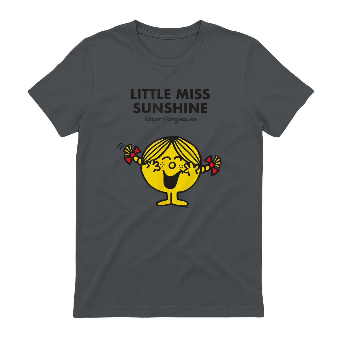 Mr. Men Little Miss Sunshine T-Shirt in Charcoal - back view