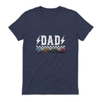 Dad Retro Monster Truck T-Shirt in Heather Navy - back view